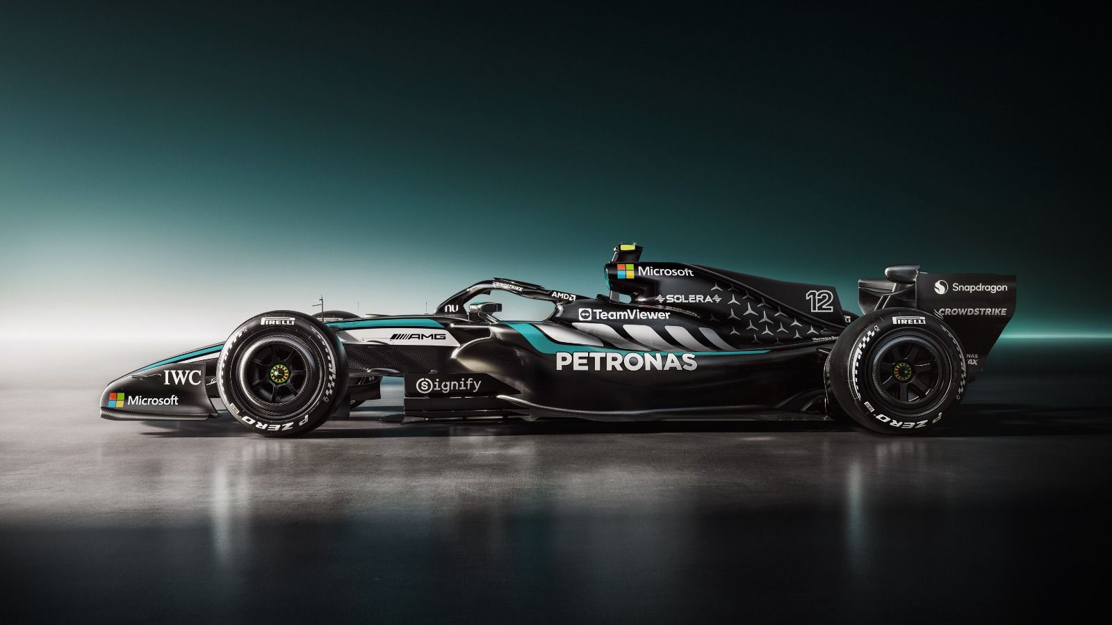 Side view of Mercedes' 2026 challenger