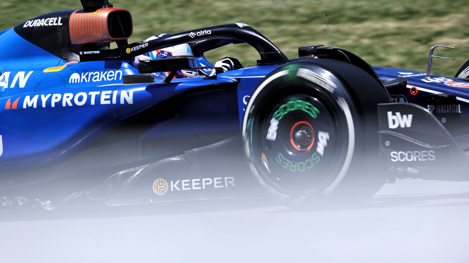 Martins has driven Williams F1 machinery