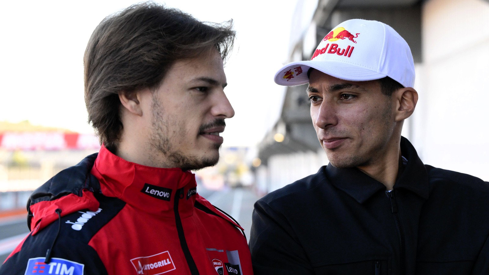 Nicolo Bulega, Toprak Razgatlioglu, 2025 Valencia MotoGP Test.