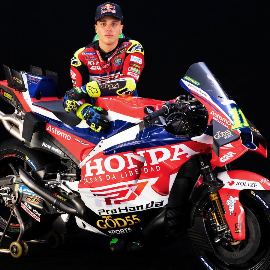 Diogo Moreira in his 2026 Pro Honda LCR MotoGP livery.