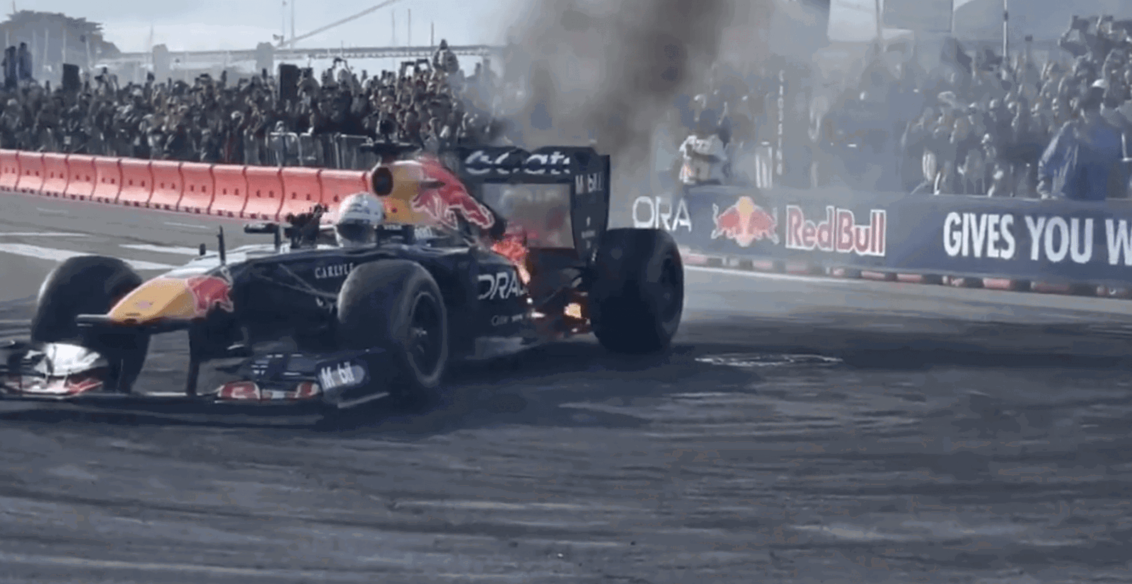 Yuki Tsunoda Red Bull F1 showrun