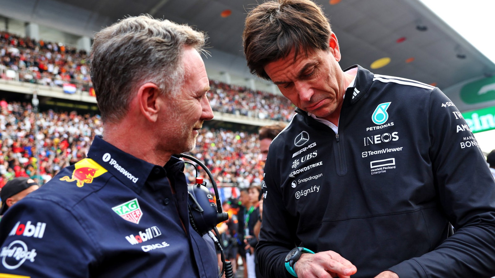 Christian Horner and Toto Wolff