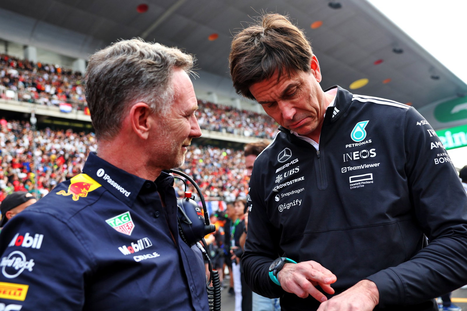 Christian Horner and Toto Wolff