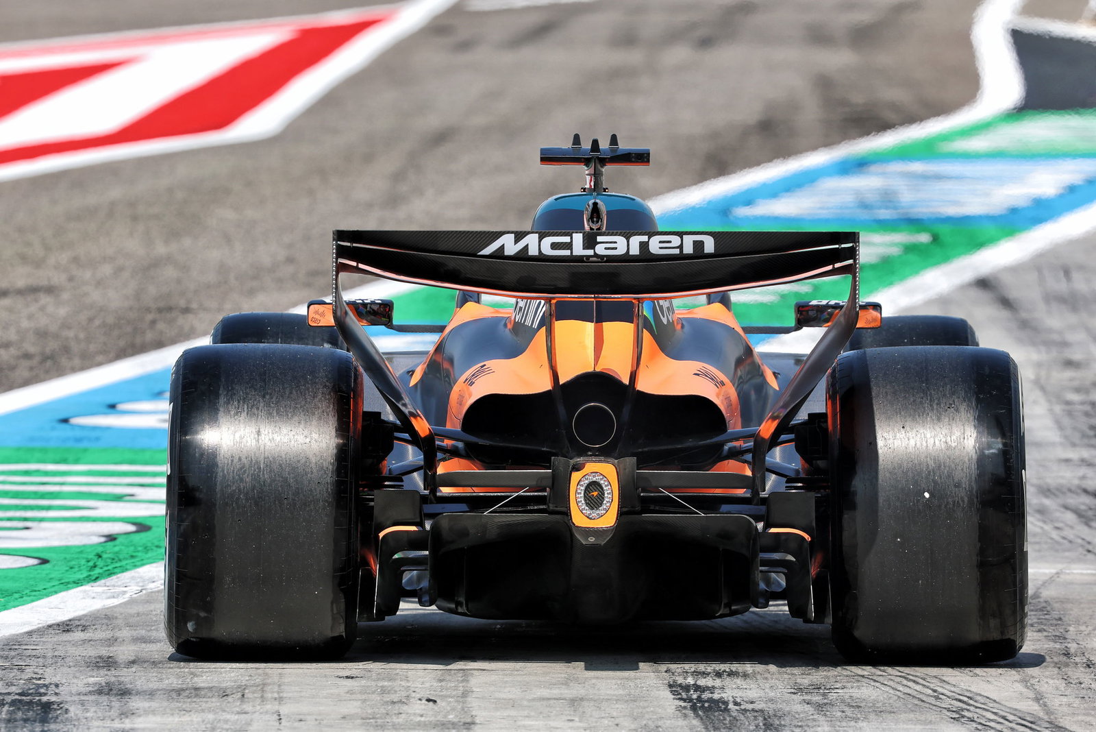McLaren practicing a start procedure in Bahrain 