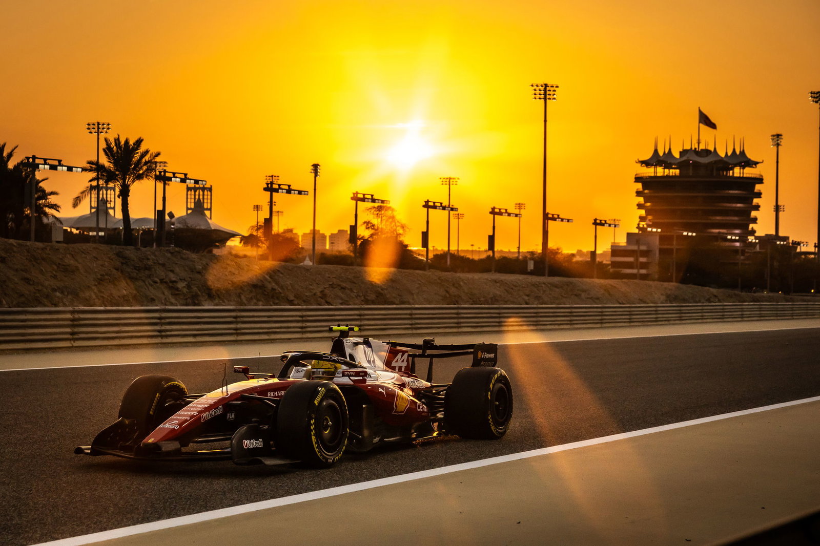 Hamilton and Ferrari had a strong test