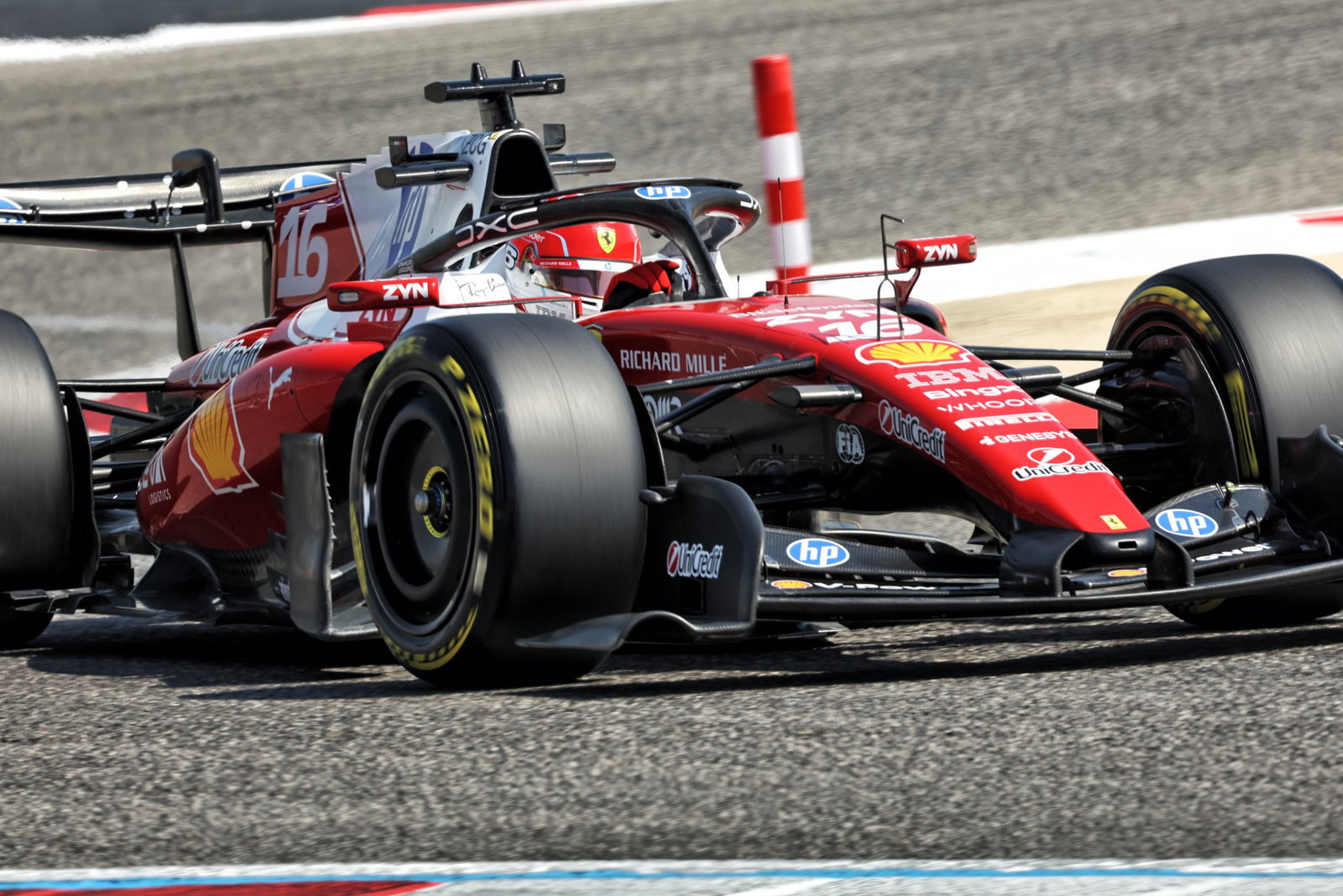 Charles Leclerc ensured Ferrari ended F1 testing fastest 
