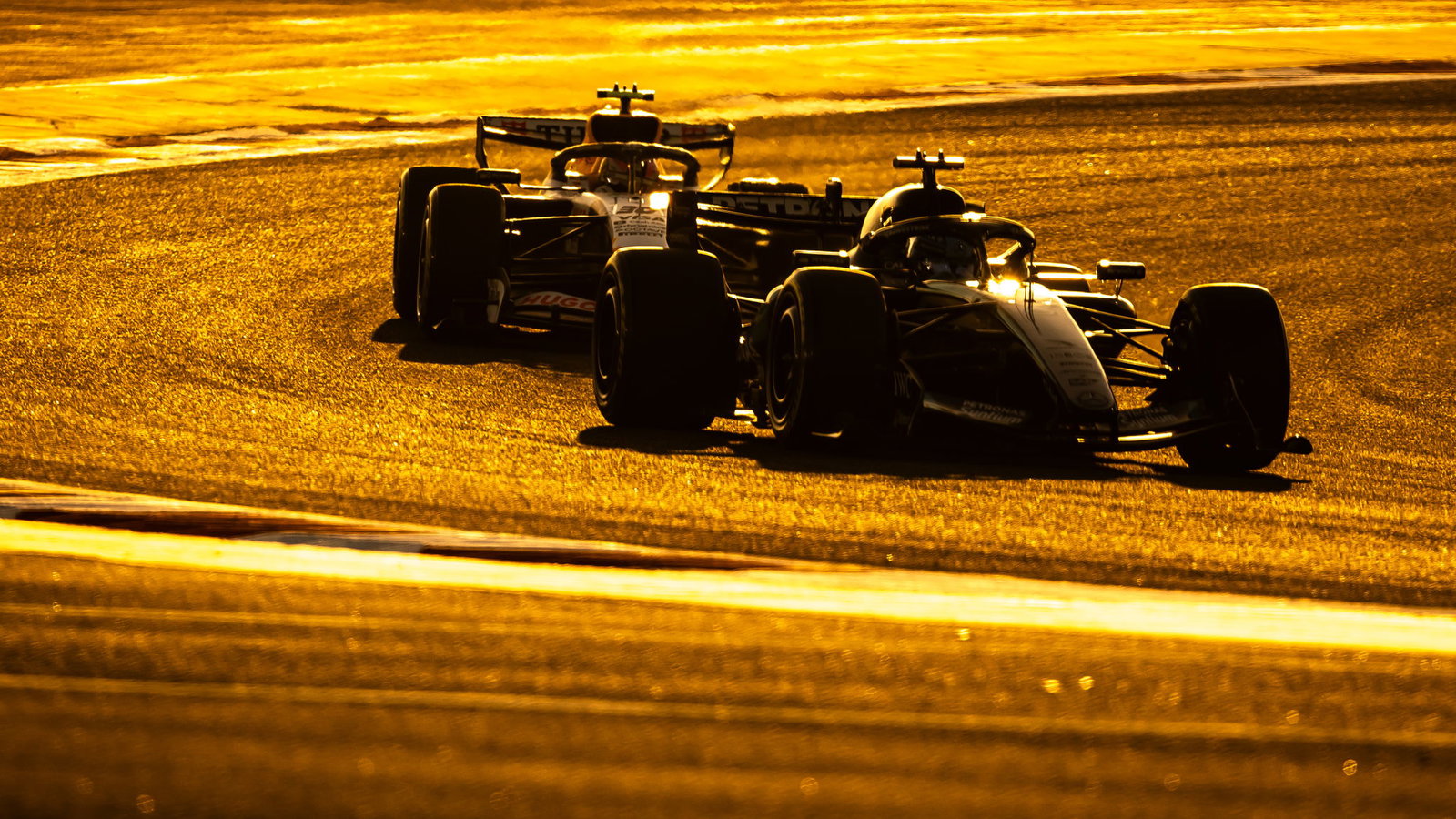 George Russell set the pace on the first day of the second test 