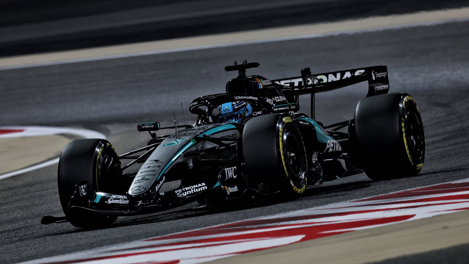 George Russell, Mercedes F1, 2026 Bahrain test