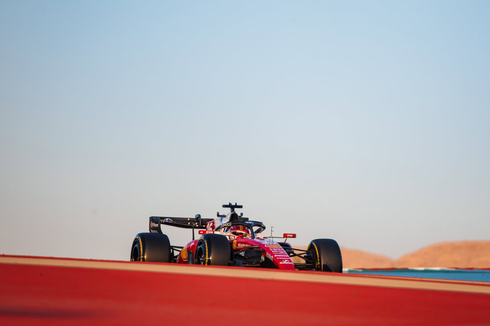Charles Leclerc lit up the timesheets in his Ferrari 