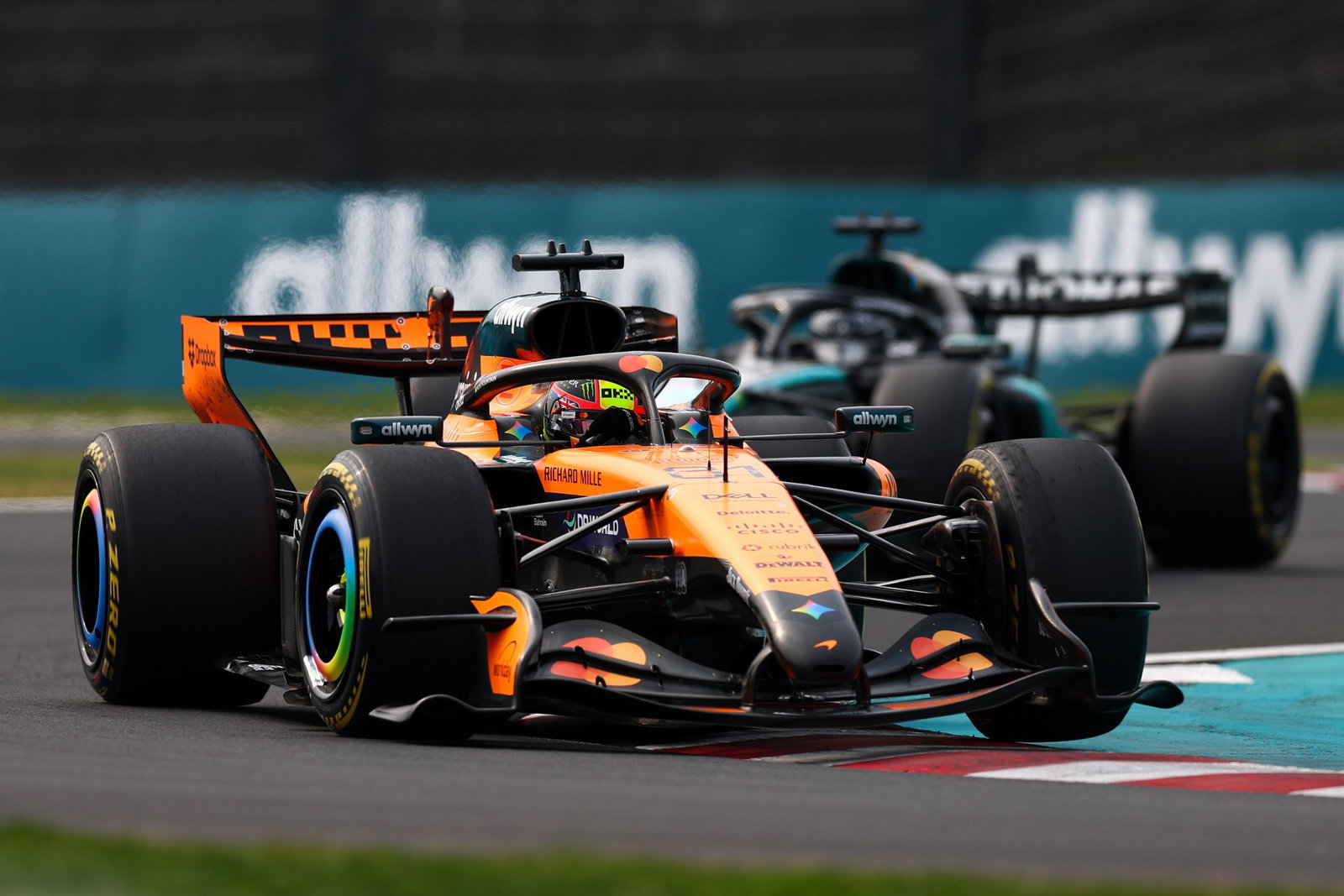 Piastri looked to be in control of the race before the safety car