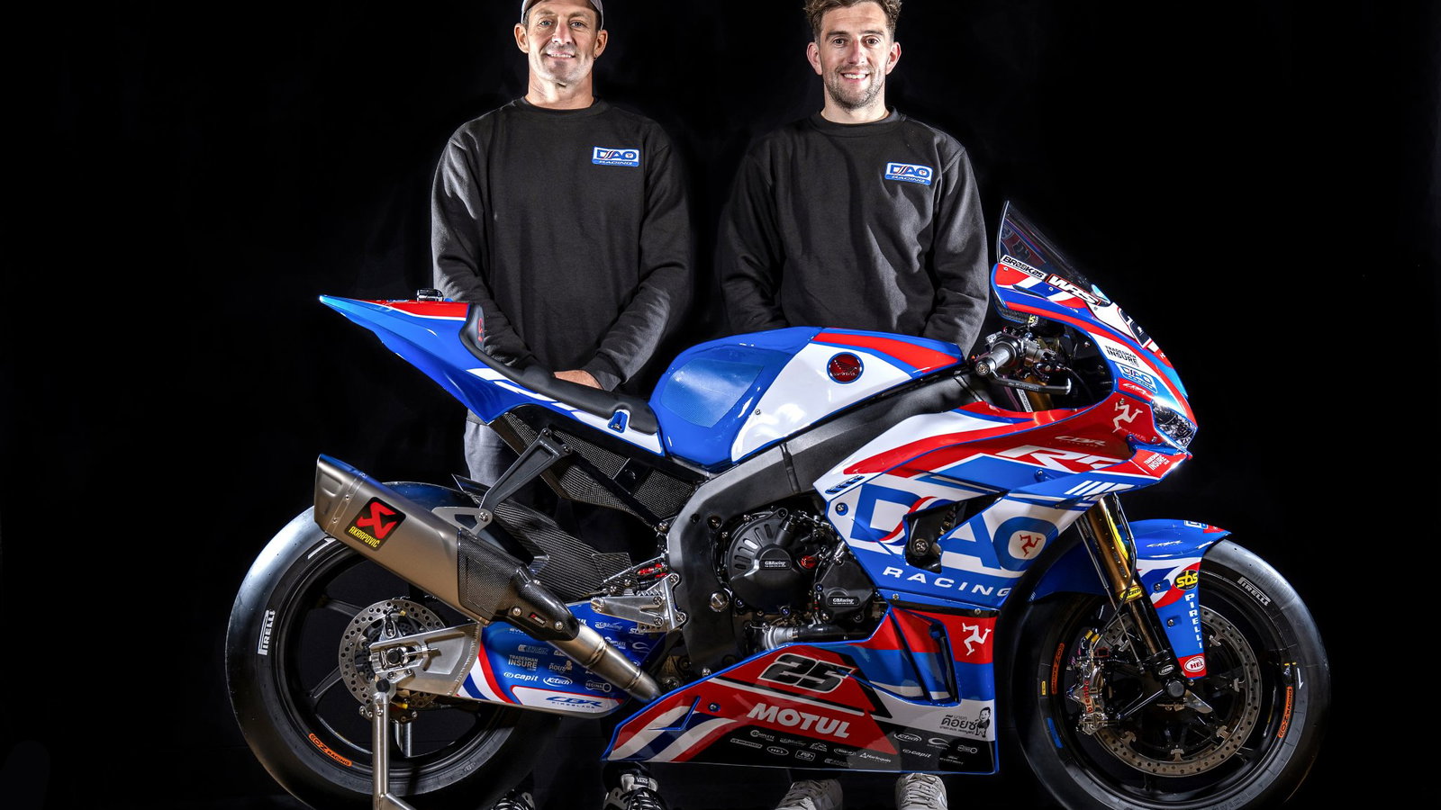 Josh Brookes, Lee Jackson with 2026 DAO Racing Honda. Credit: DAO Racing.