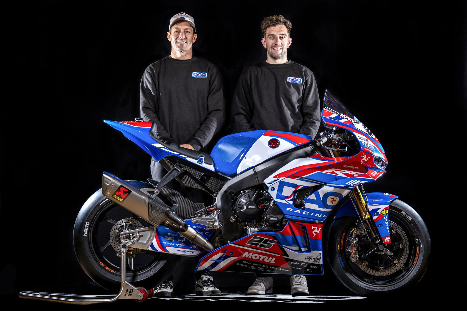 Josh Brookes, Lee Jackson with 2026 DAO Racing Honda. Credit: DAO Racing.