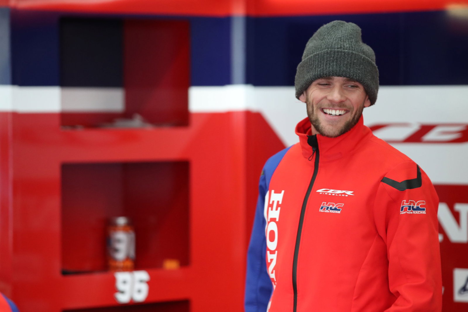 Jake Dixon, January 2026 Jerez WorldSBK Test, pit box. Credit: Gold and Goose.