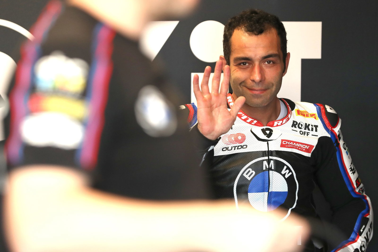 Danilo Petrucci, 2026 WorldSBK Phillip Island Test, pit box. Credit: Gold and Goose.