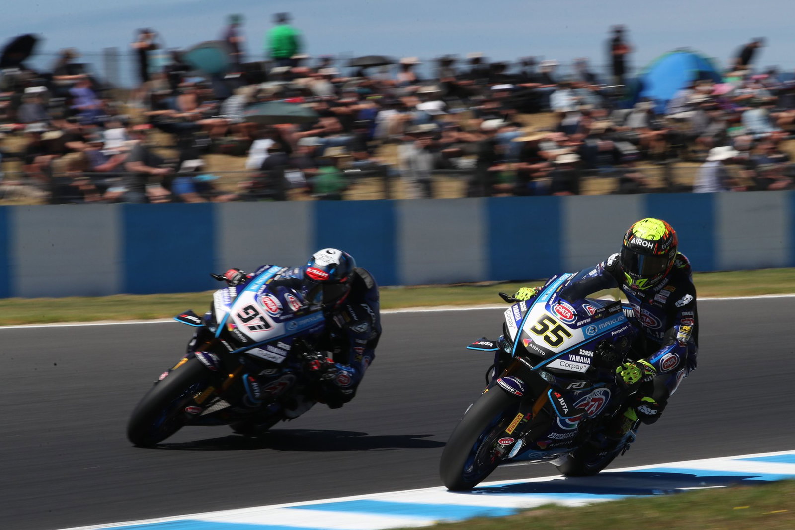 Xavi Vierge, Andrea Locatelli, 2026 Australian WorldSBK. Credit: Gold and Goose.