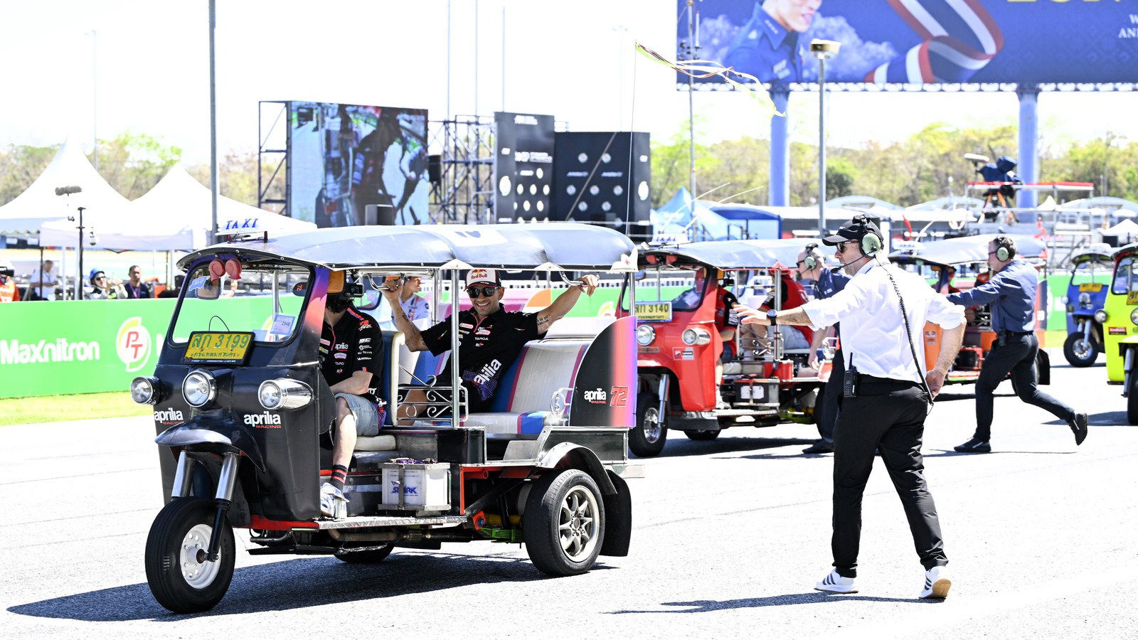 Aprilia's Marco Bezzecchi and Jorge Martin on pole for MotoGP Tuk-Tuk race, 2026 Thai MotoGP