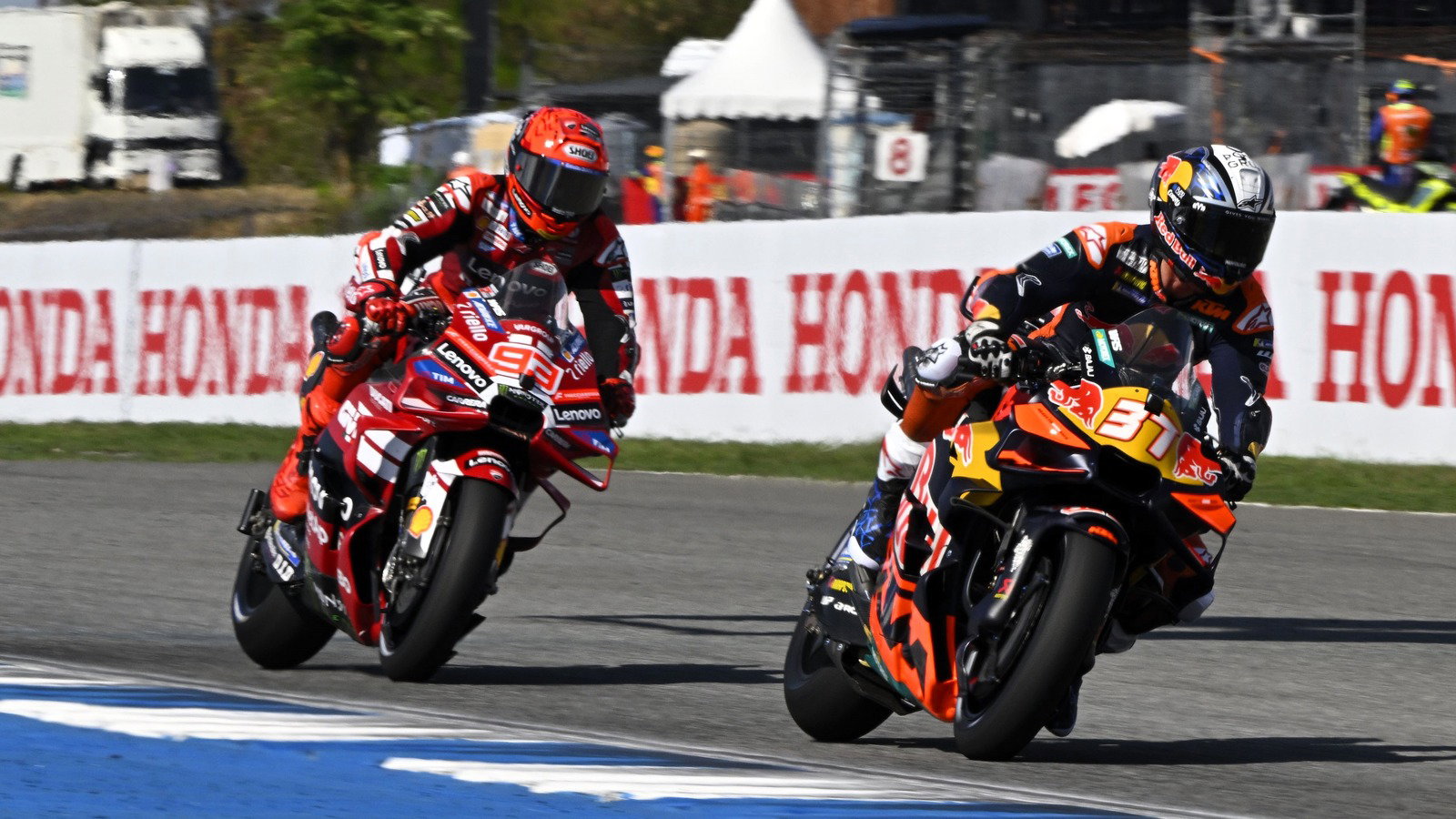 Pedro Acosta, Marc Marquez, 2026 Thai MotoGP.