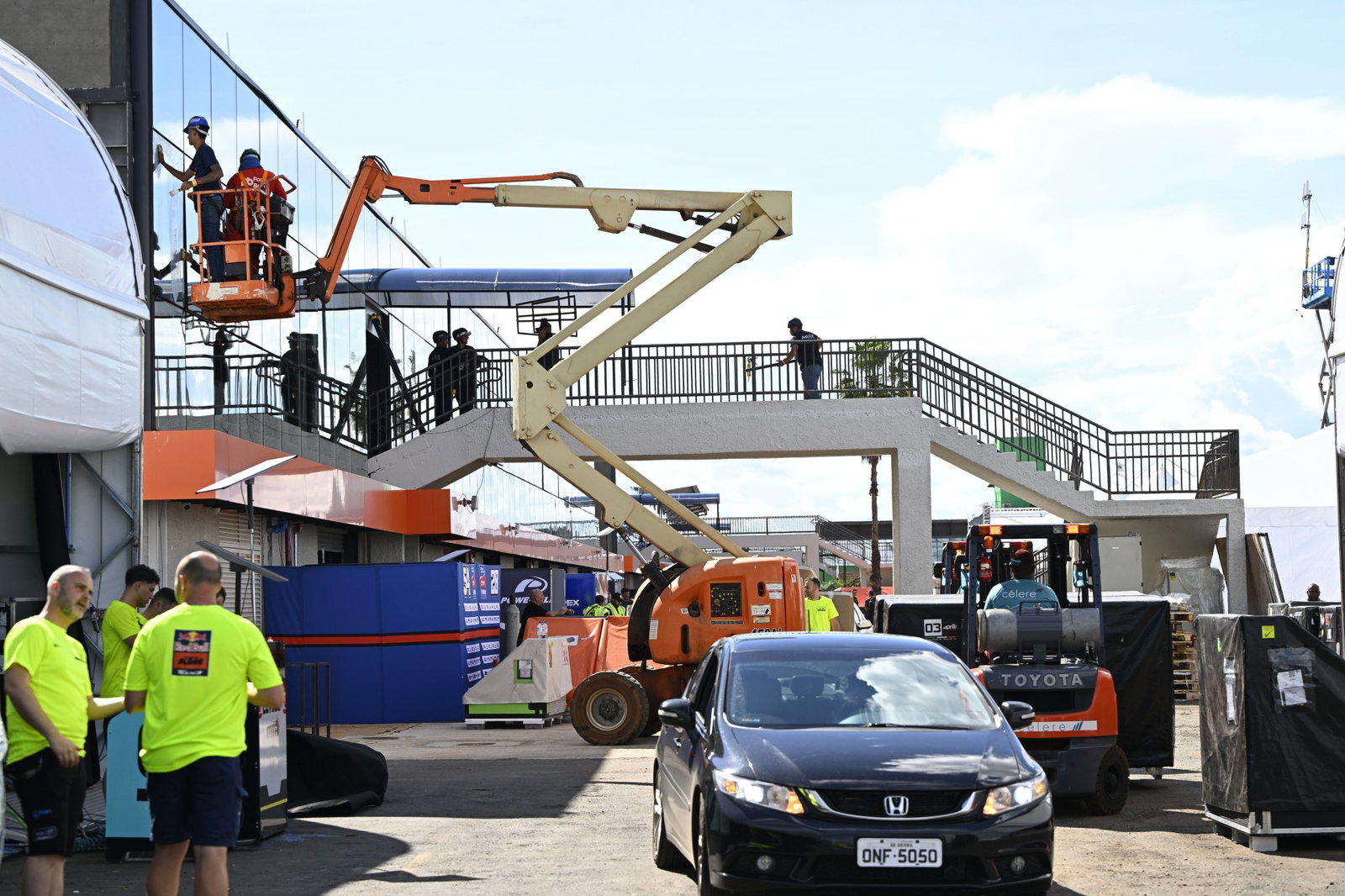 Construction work, 2026 Brazilian MotoGP.