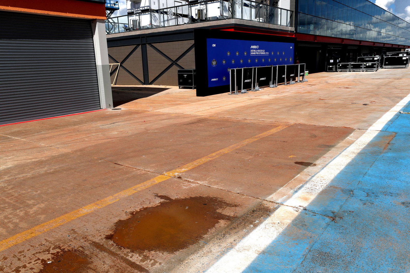 Pit lane, 2026 Brazilian MotoGP.
