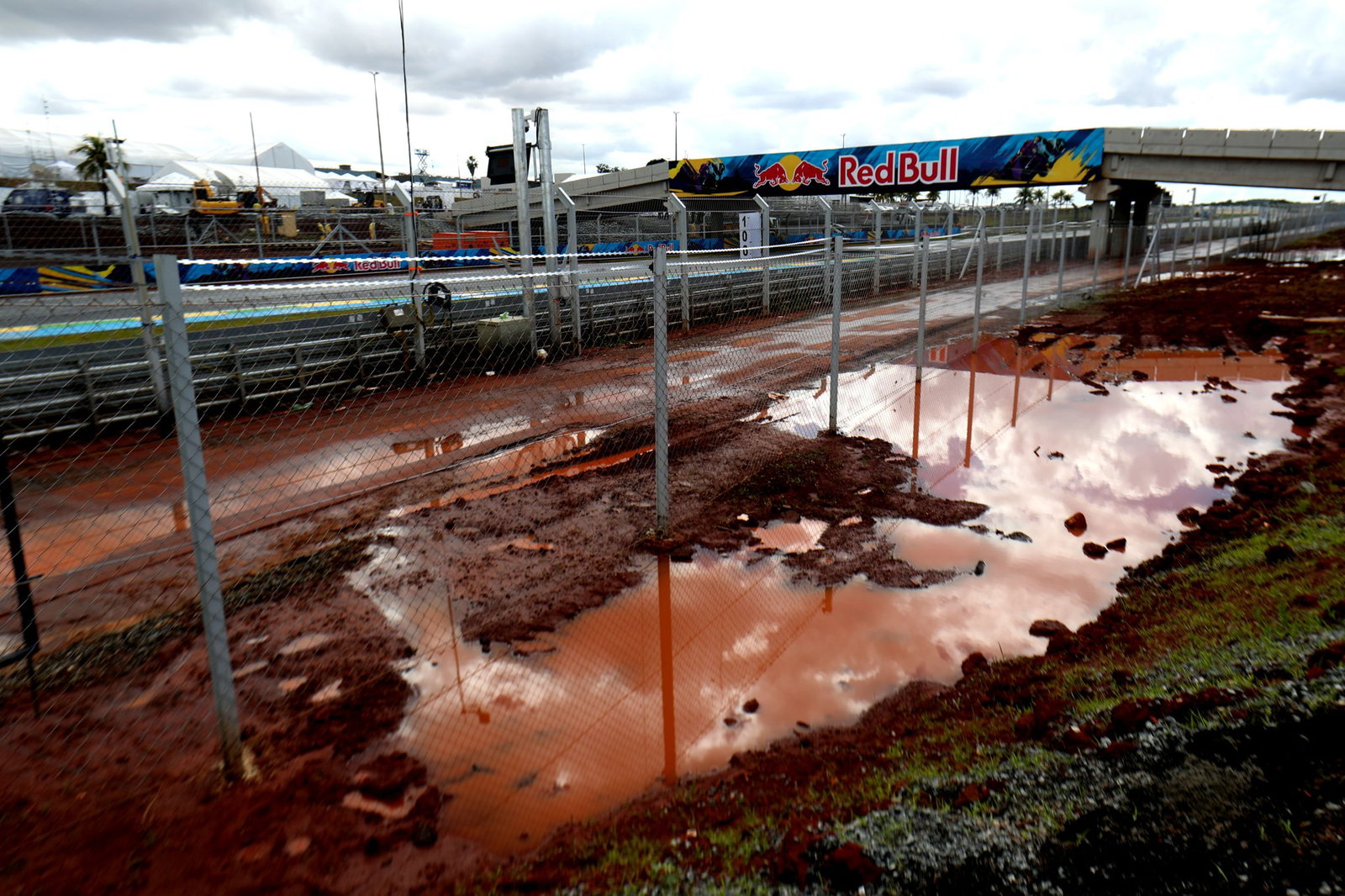 Aftermath of heavy rain, Thursday, 2026 Brazilian MotoGP.