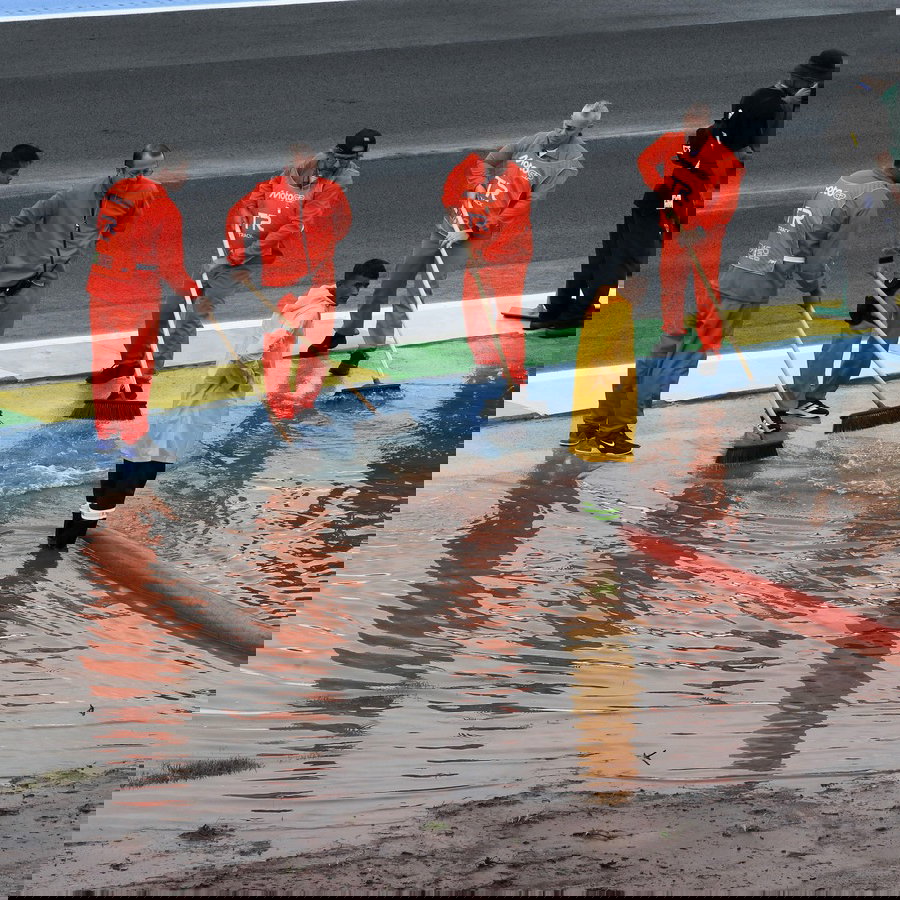 MotoGP track cleaning, Friday, 2026 Brazilian MotoGP.