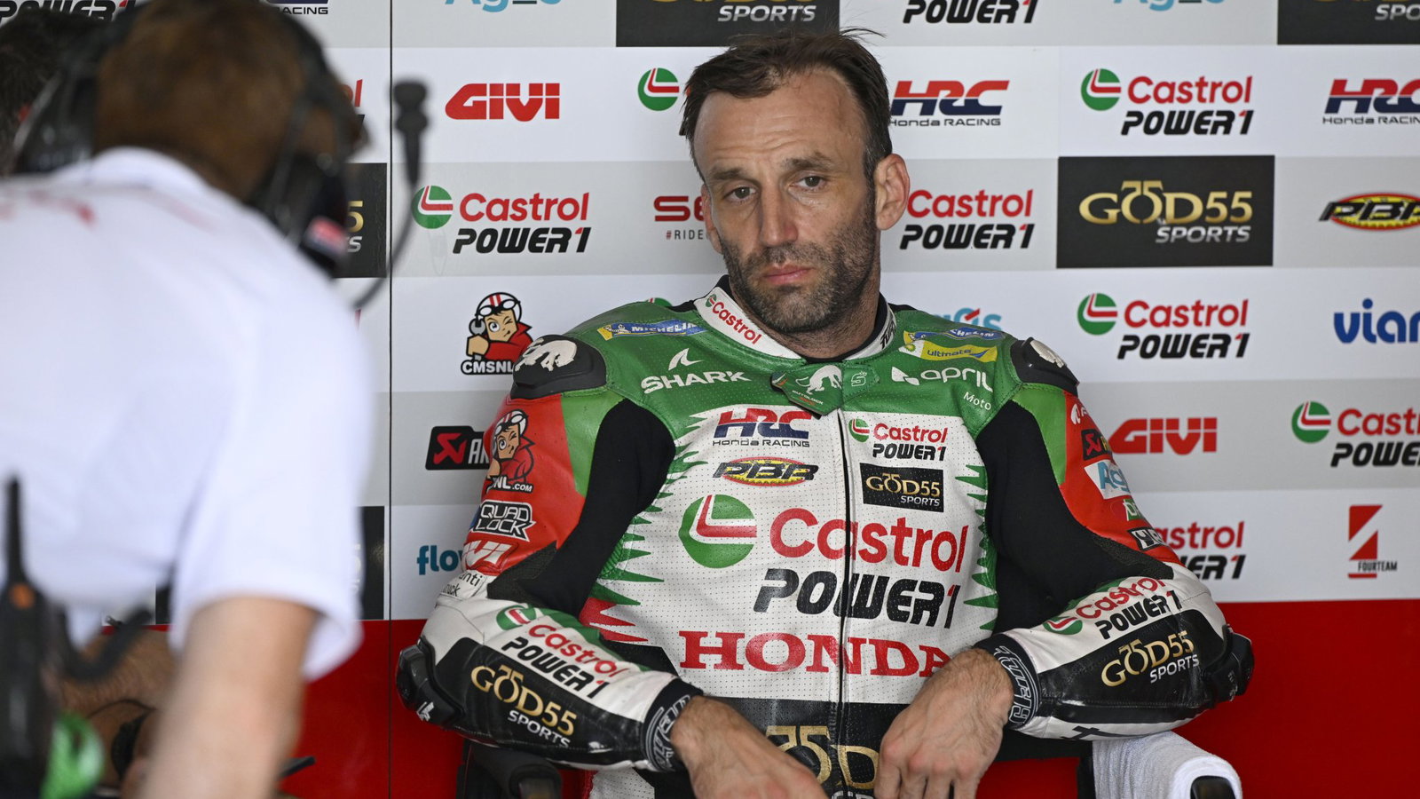 Johann Zarco, 2026 MotoGP Brazilian Grand Prix, pit box. Credit: Gold and Goose.