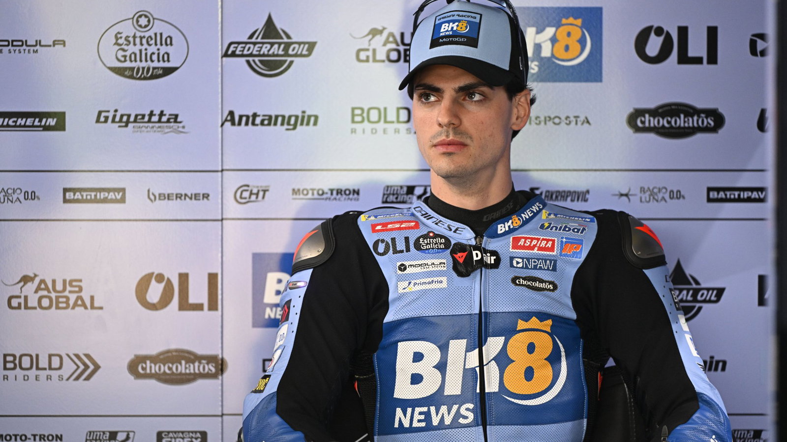 Fermin Aldeguer, 2026 MotoGP Brazilian Grand Prix, pit box. Credit: Gold and Goose.