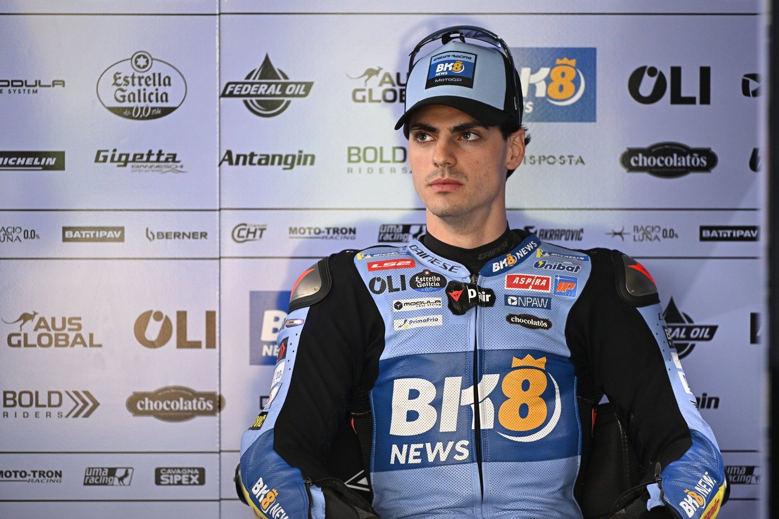 Fermin Aldeguer, 2026 MotoGP Brazilian Grand Prix, pit box. Credit: Gold and Goose.