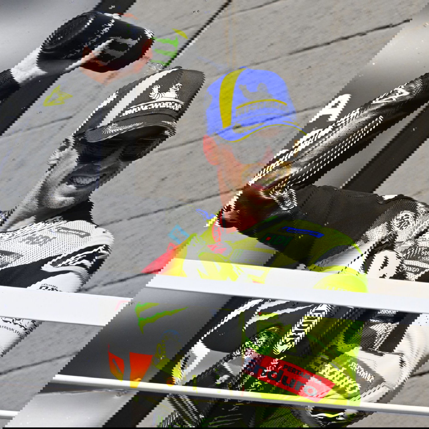 Fabio Di Giannantonio, 2026 MotoGP Brazilian Grand Prix, podium. Credit: Gold and Goose.