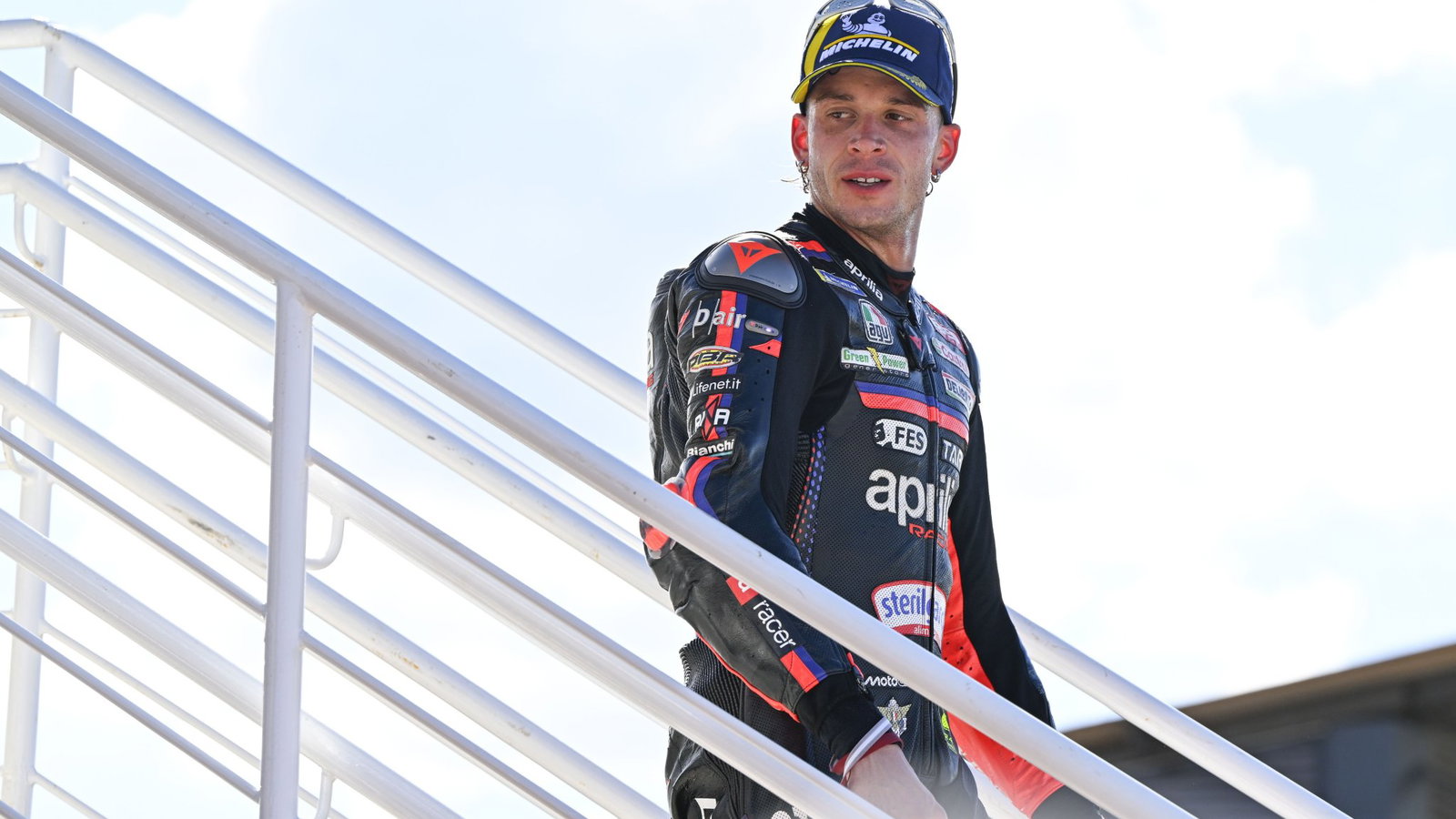 Marco Bezzecchi, 2026 MotoGP Brazilian Grand Prix, podium. Credit: Gold and Goose.