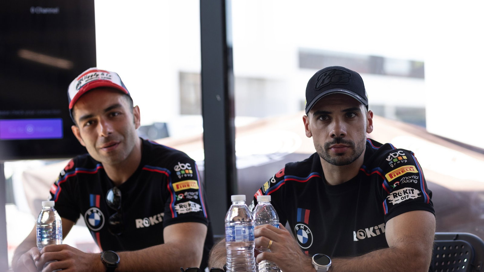 Danilo Petrucci, Miguel Oliveira, 2026 Portuguese WorldSBK, BMW roundtable. Credit: Gold and Goose.