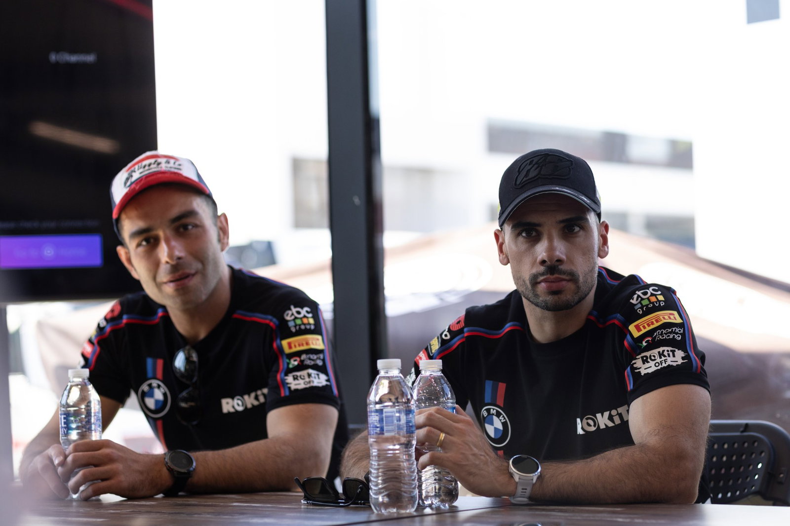 Danilo Petrucci, Miguel Oliveira, 2026 Portuguese WorldSBK, BMW roundtable. Credit: Gold and Goose.