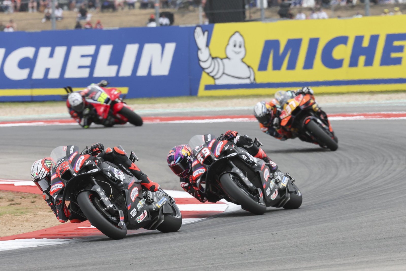 Marco Bezzecchi, Jorge Martin, 2026 US MotoGP.