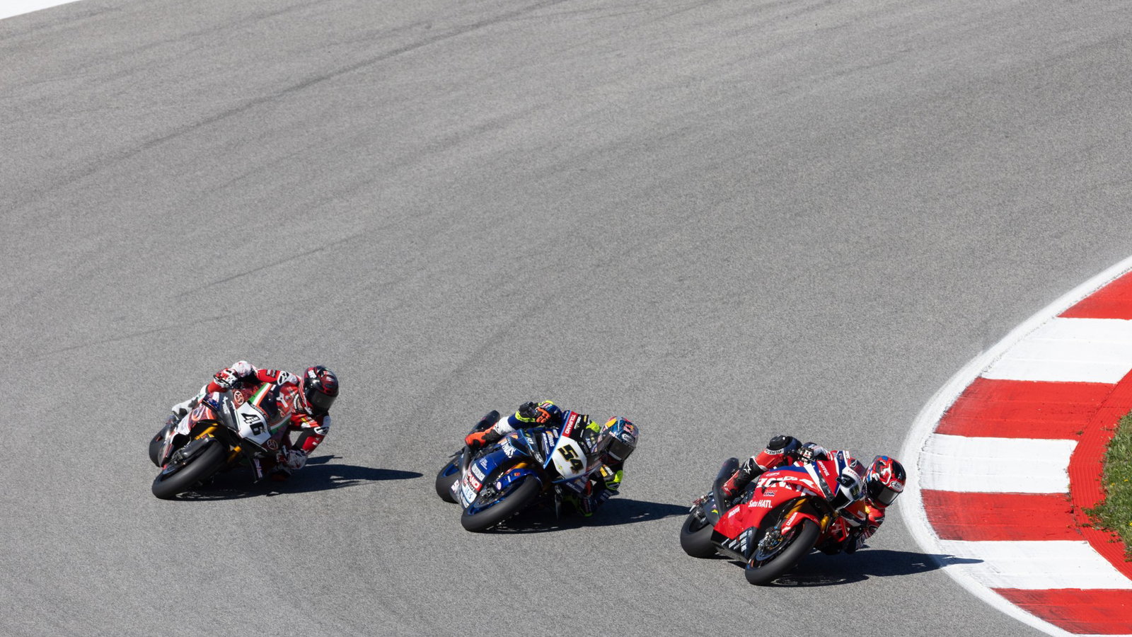 Somkiat Chantra, Bahattin Sofuoglu, Tommy Bridewell, 2026 Portuguese WorldSBK. Credit: Gold and Goose.