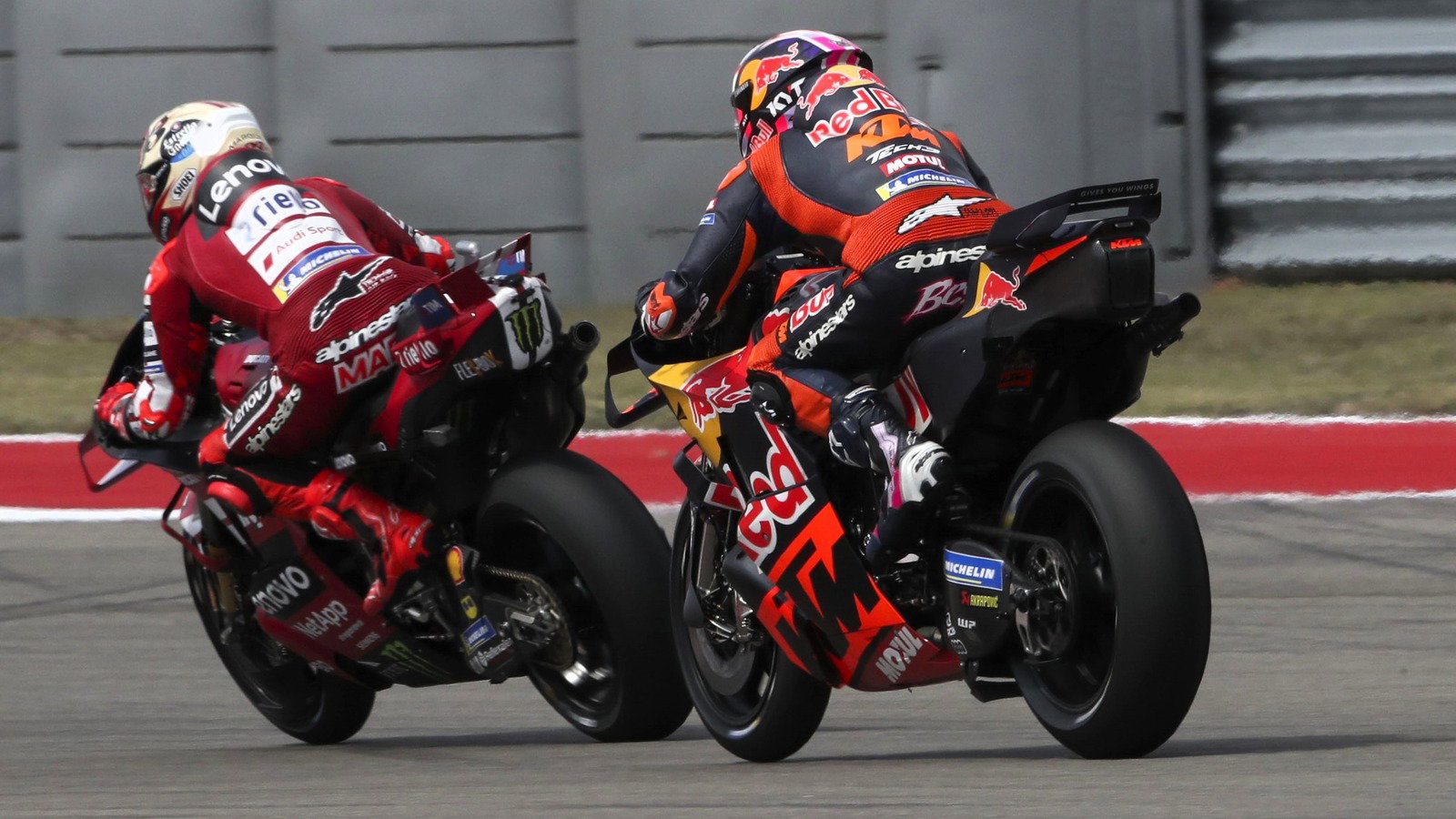 Marc Marquez, Enea Bastianini, 2026 US MotoGP.