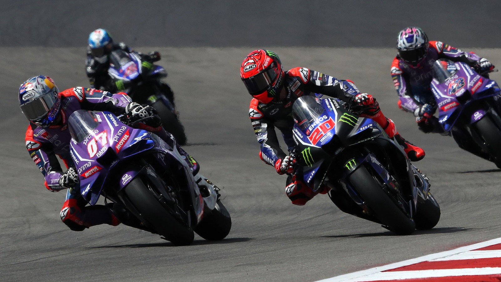 Razgatlioglu, Quartararo, Miller, Rins, US MotoGP.