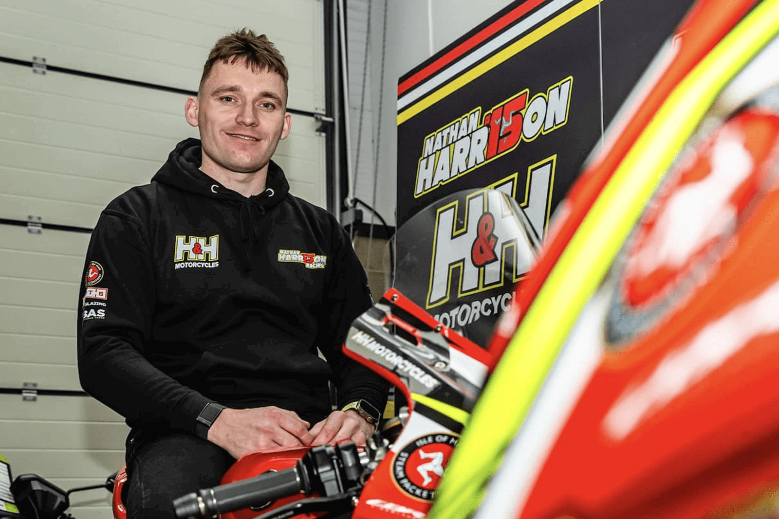 Nathan Harrison on 2026 H&H Motorcycles Honda. Credit: Isle of Man TT.