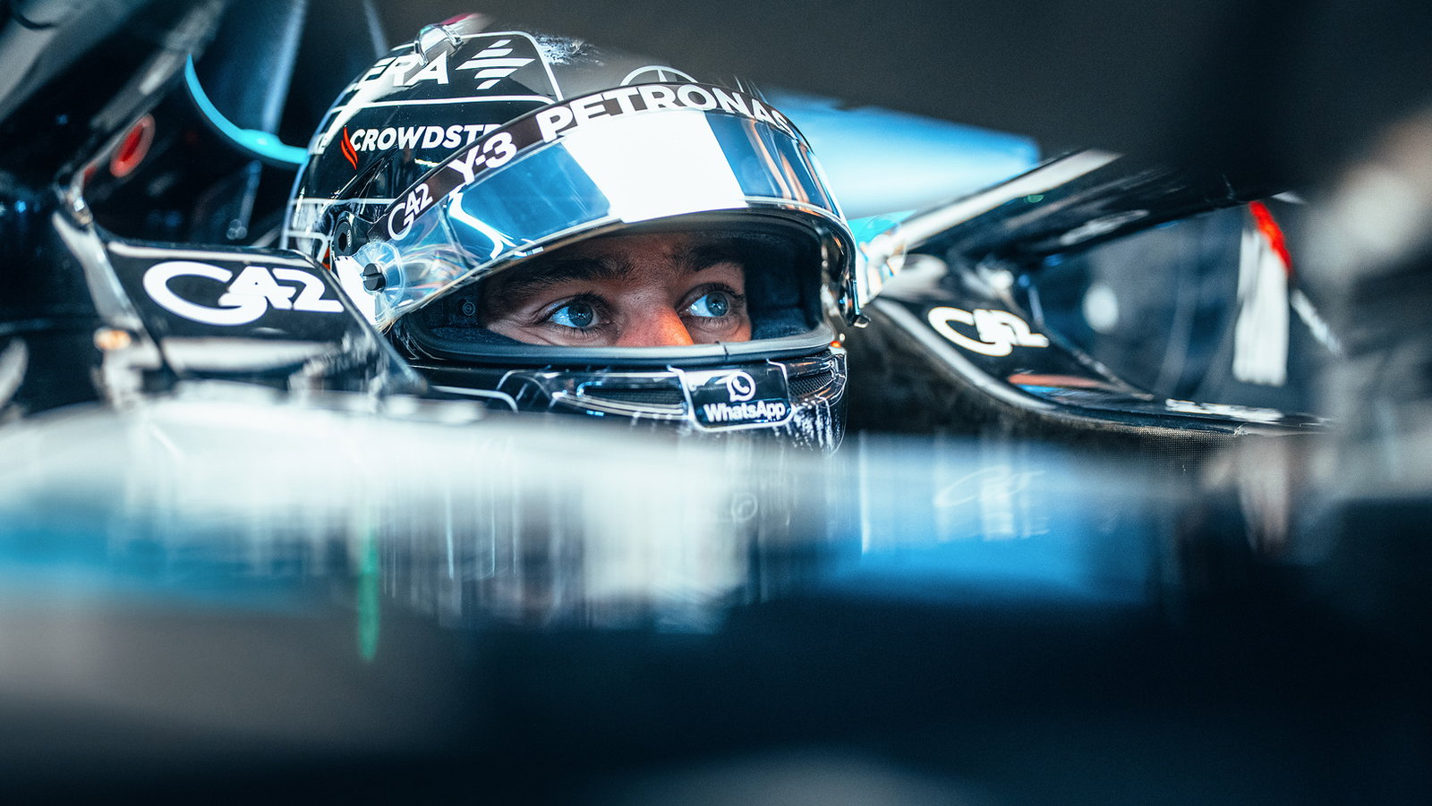 Russell ended up third-quickest on Friday for Mercedes