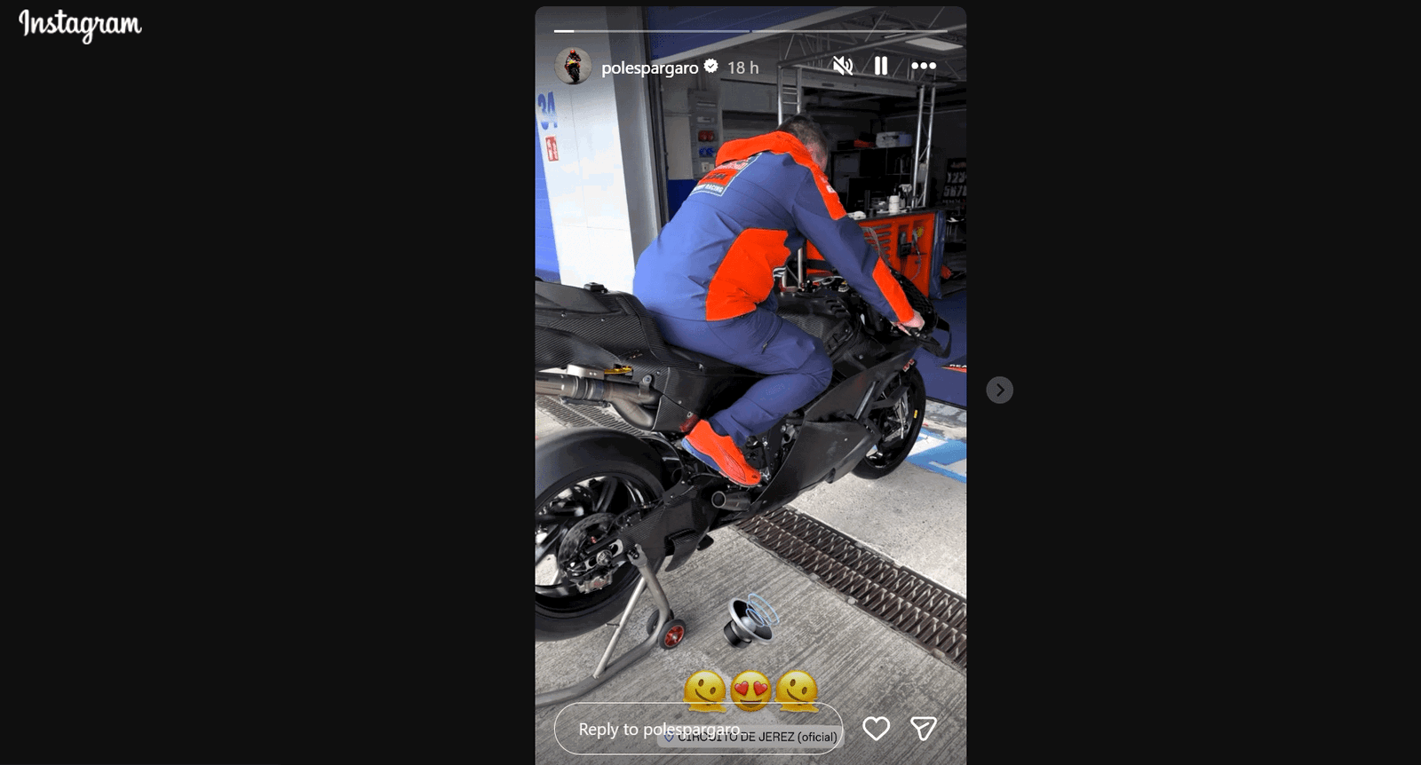 KTM test rider Pol Espargaro prepares for the private Jerez test (@PolEspargaro)