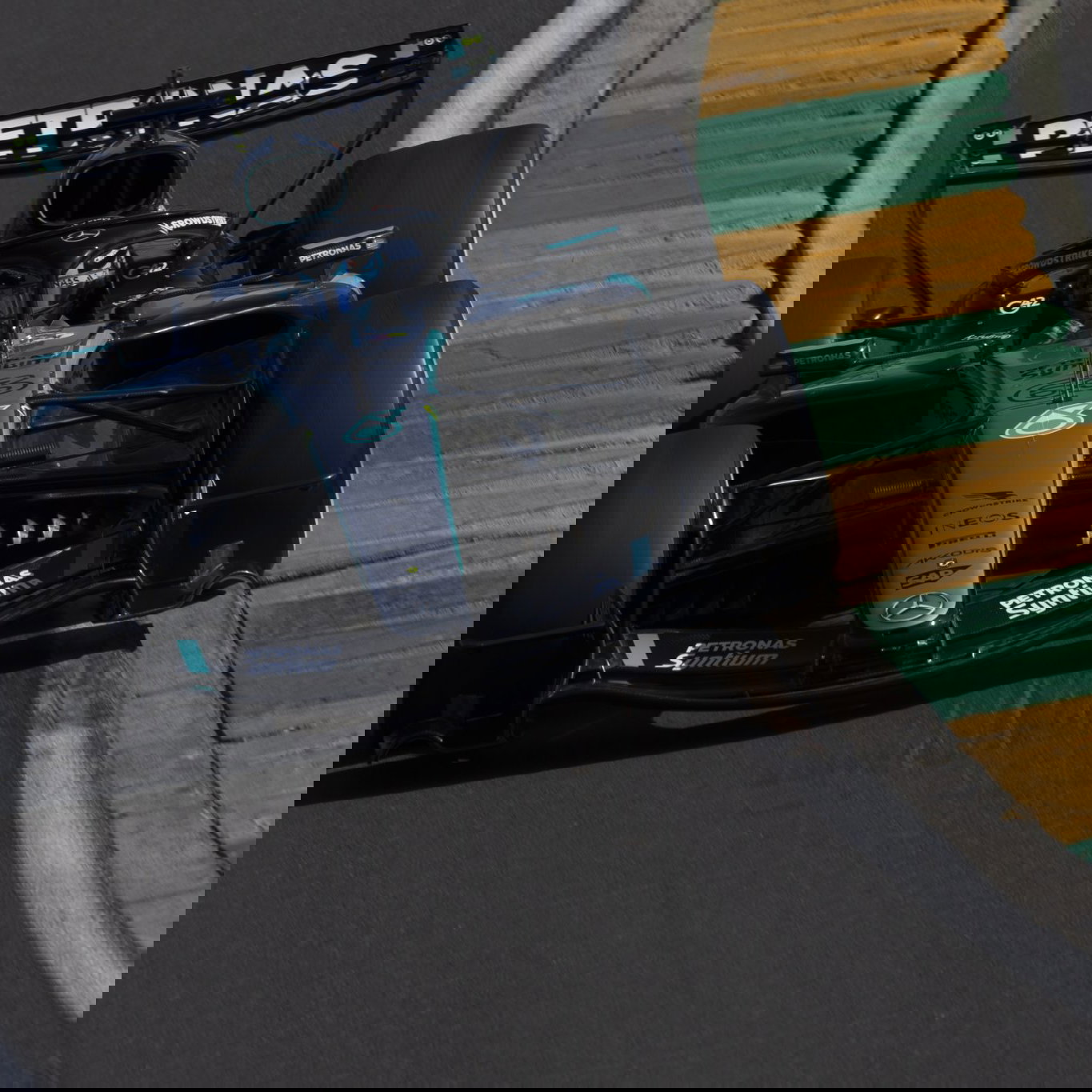 George Russell topped final practice for Mercedes