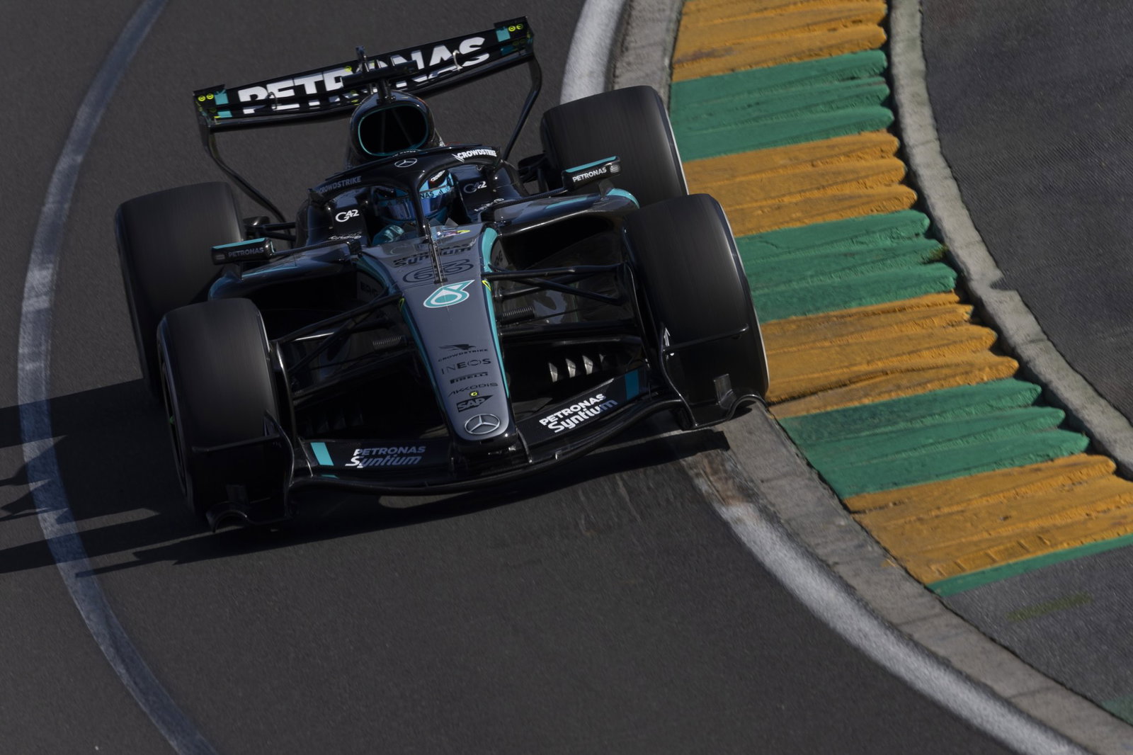 George Russell topped final practice for Mercedes