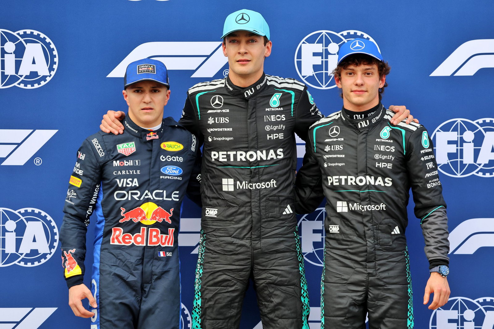 The top three qualifiers at the 2026 Australian Grand Prix