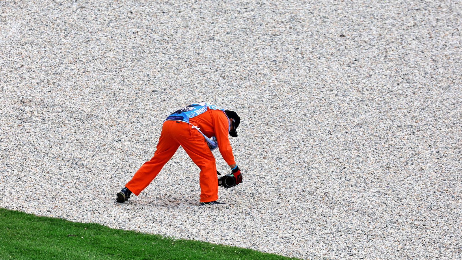 Debris from Andrea Kimi Antonelli's car