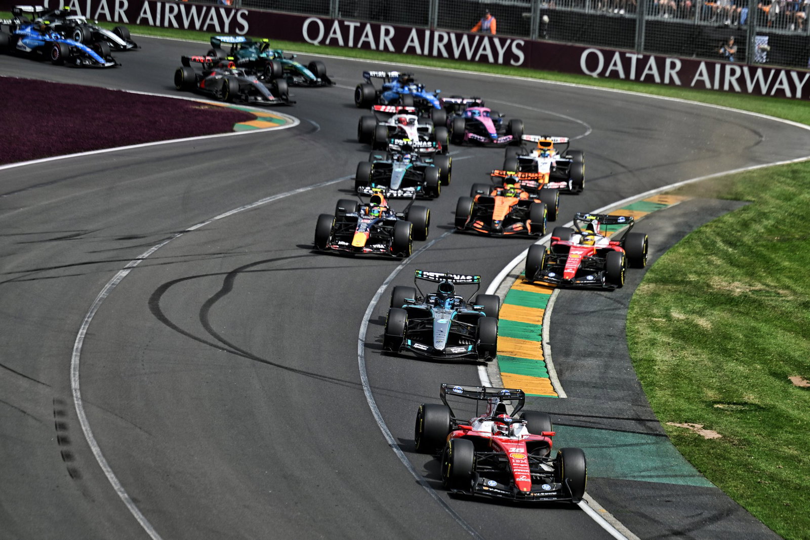 The start of the 2026 F1 Australian Grand Prix 