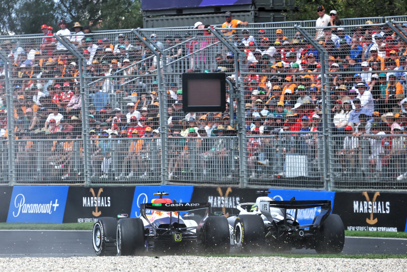 Things got heated between Lawson and Perez