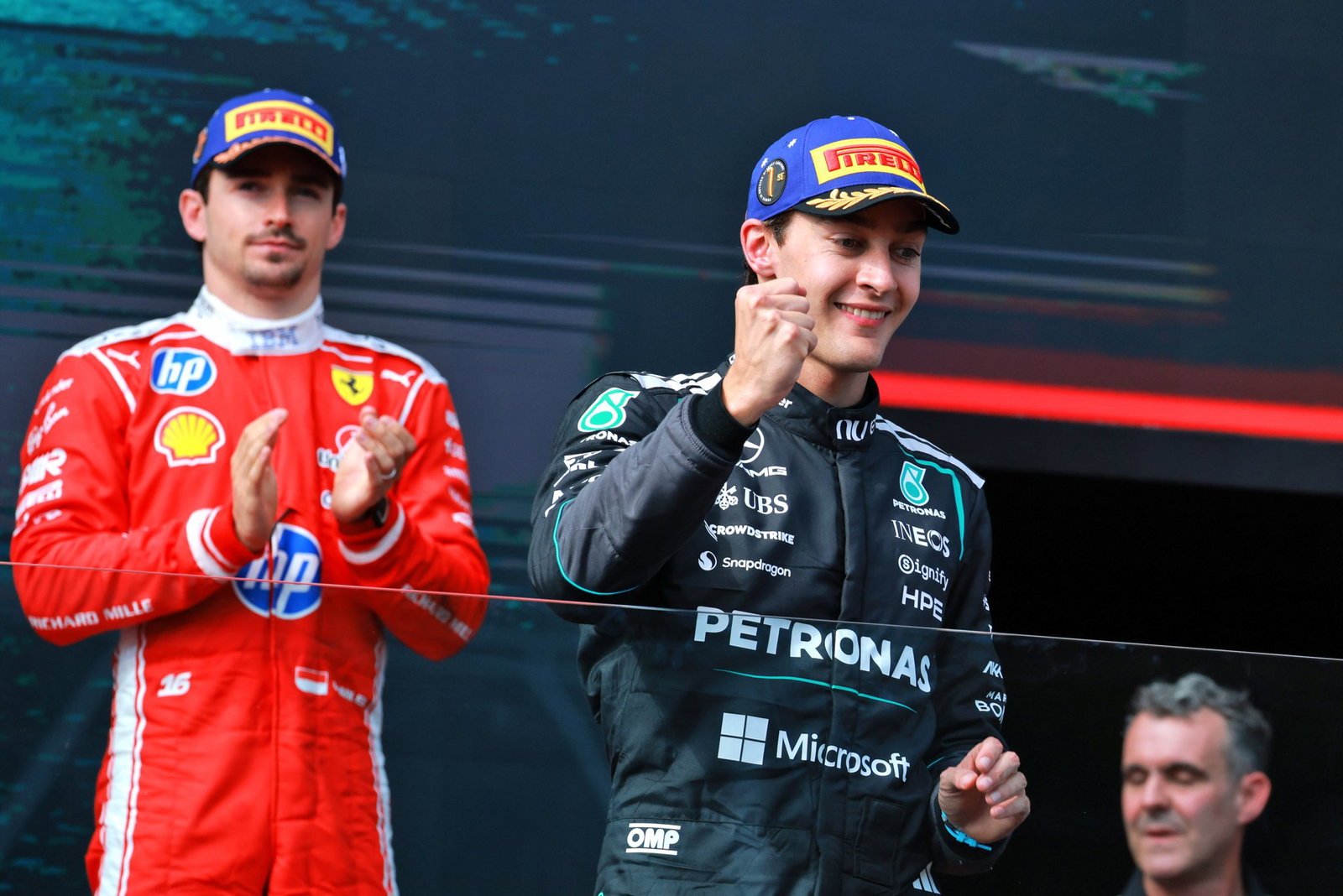 Charles Leclerc, George Russell, 2026 Australian GP