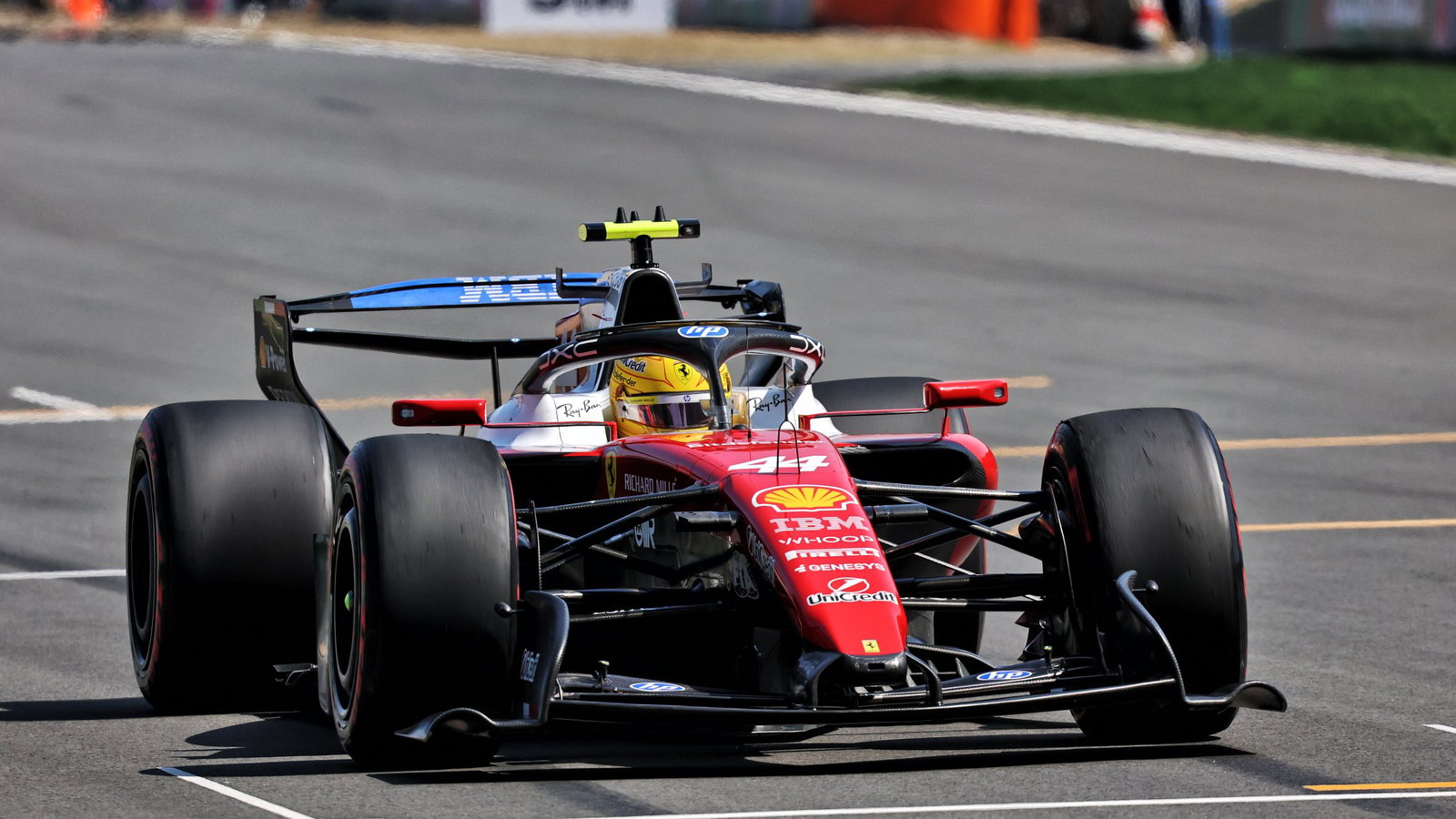 Ferrari ran the innovative rear wing in practice 