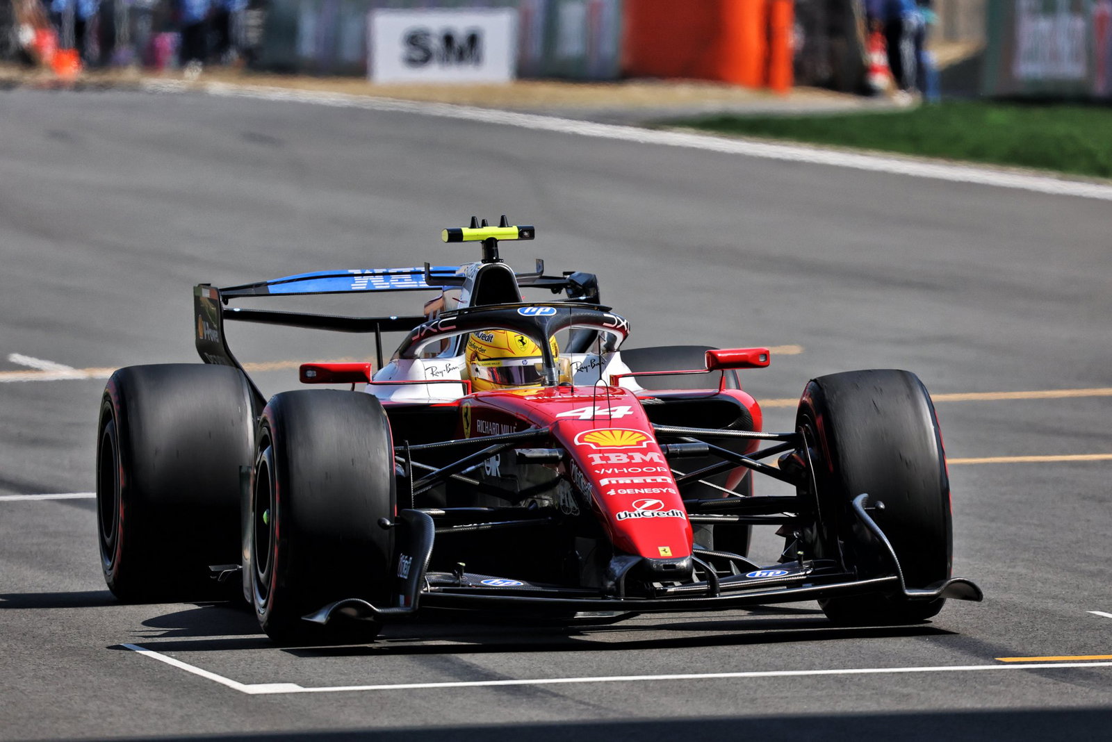 Ferrari ran the innovative rear wing in practice 