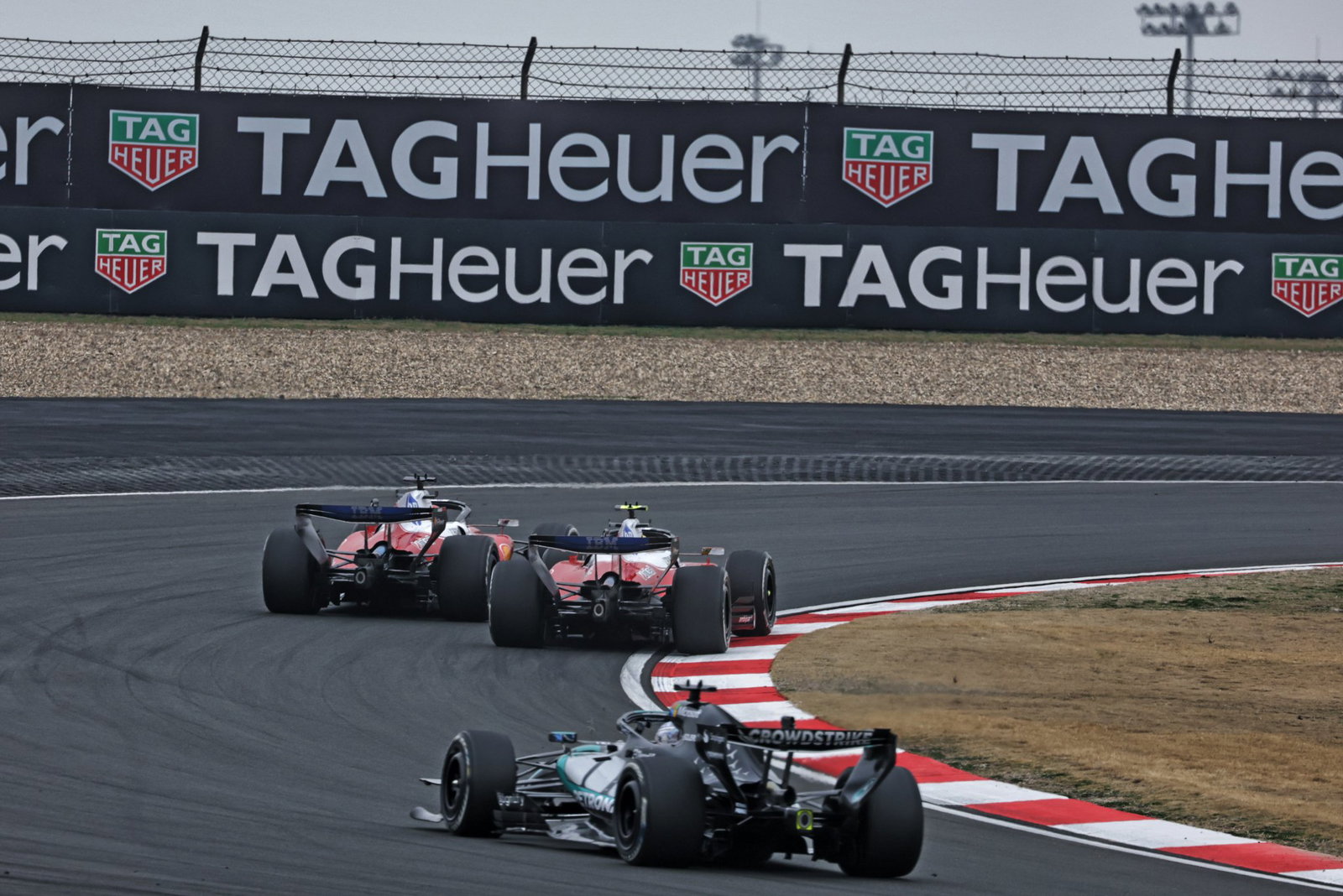 Russell had a front-row seat for the action 