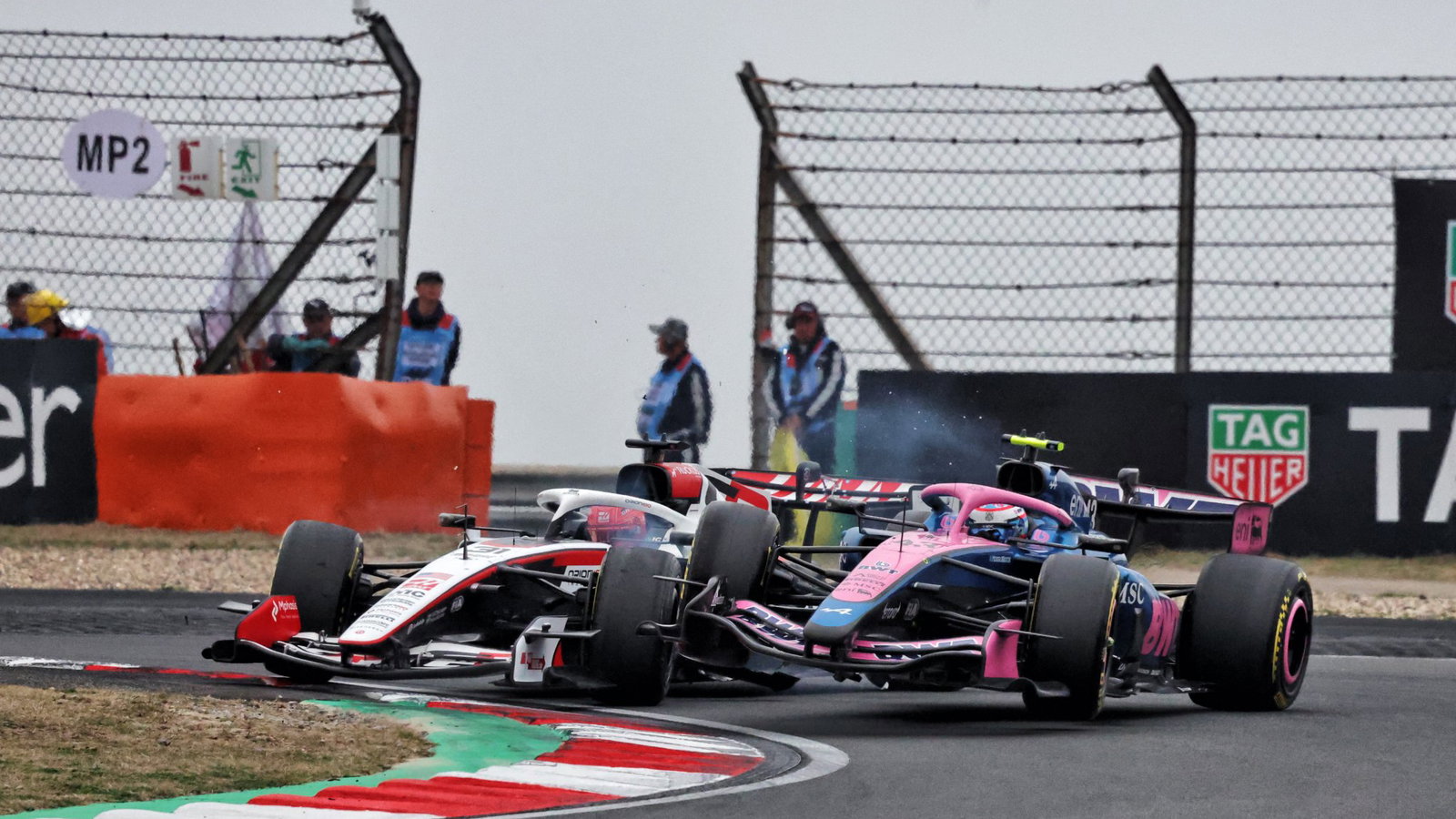 Esteban Ocon, Franco Colapinto, Chinese GP crash